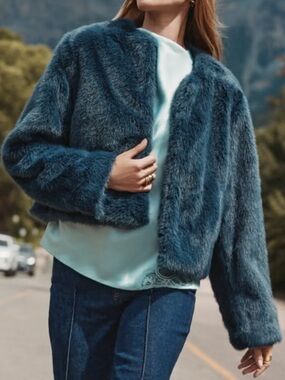 LOFT Modern Faux Fur Jacket
